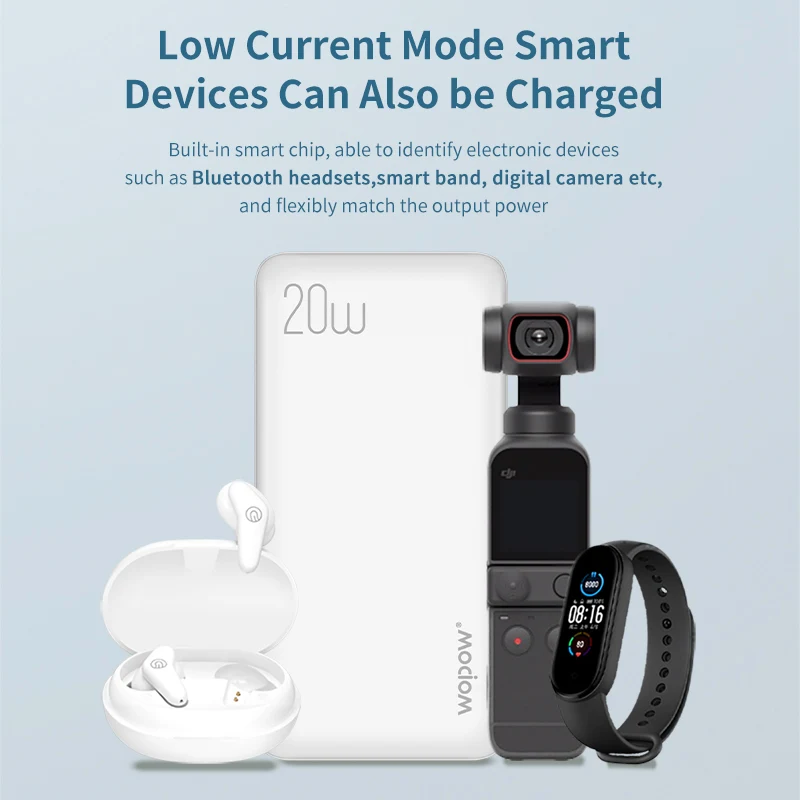 wopow power bank 20000mah qc3 0 pd 20w fast charging poverbank portable external battery charger powerbank 20000 mah for xiaomi free global shipping