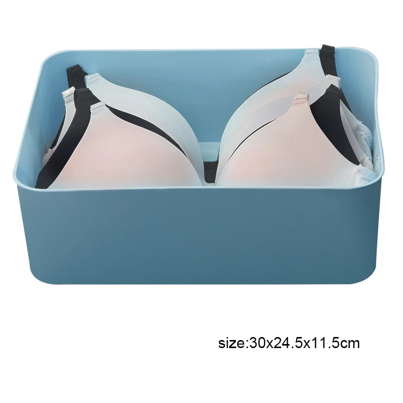 

Multi-grid Plastic Underwear Box with Lid Creative Household Wardrobe Drawer Clothes Panties Socks Bra Organizer Home Storage
