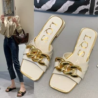 fashion gladiator women sandals chain design beach slippers summer shoes woman flip flop party shoes sexy sandalias mujer