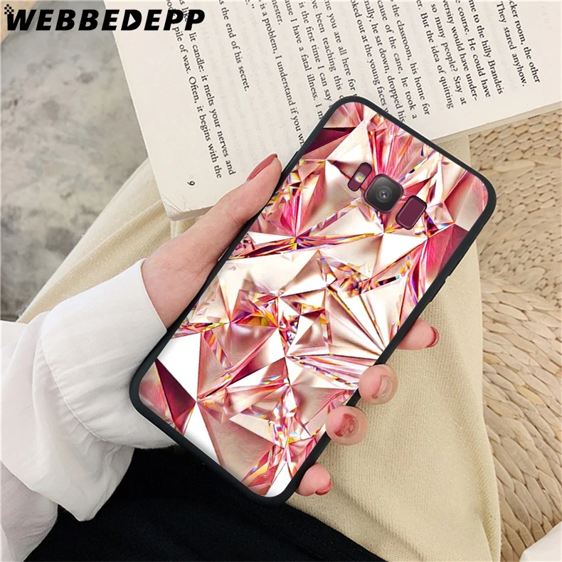 С кристалалми и стразами мягкий чехол для samsung Galaxy S6 S7 край S8 S9 S10 Note 8 9 10 плюс S10e A10S