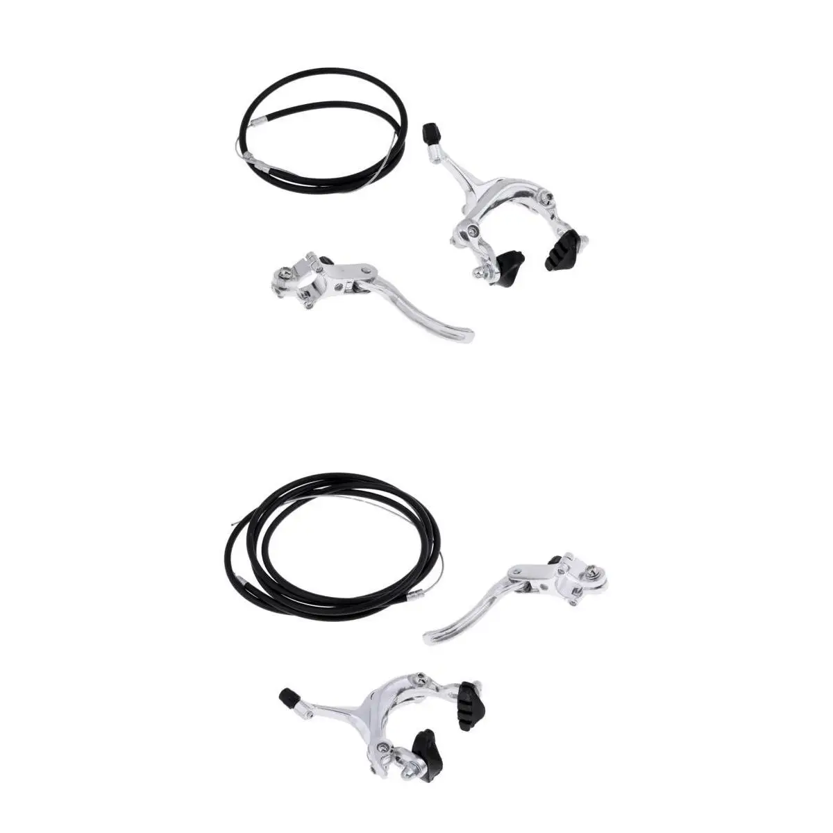

Pack of 2 Aluminum Alloy Bicycle Bike U- Brake & Braking Cable Brake Levers Replacement Supply