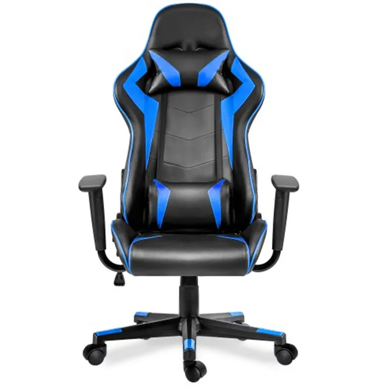 Игровой стул с высокой спинкой эргономичный офисный регулировкой по высоте