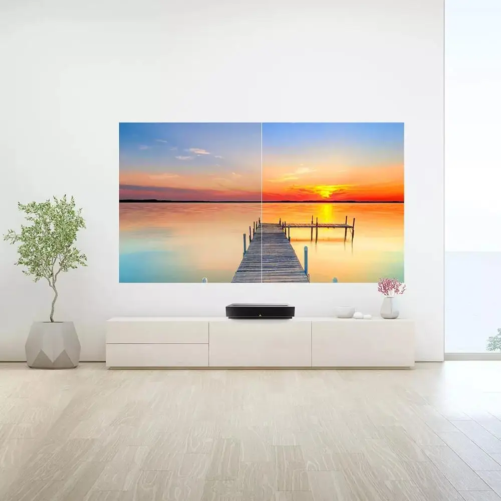 Лазерный проектор Fengmi TV 4K Cinema Pro 150 дюйма 2400 ANSI люменов 3G + 64 ГБ подсветка Smart Wifi