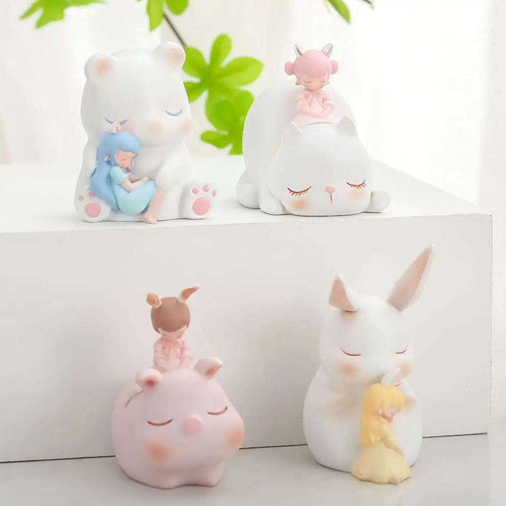 

Resin Art Cartoon Sculpture Model Ornament Figurine Figures Statue Photo Props Tabletop Artwork Crafts
