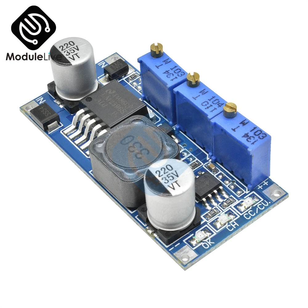 LM2596 Шаг вниз Питание модуль DC-DC 7 V-35 V до 1,25 V-30 V 3A Регулируемый Напряжение регулятор конвертер Светодиодный драйвер для Arduino