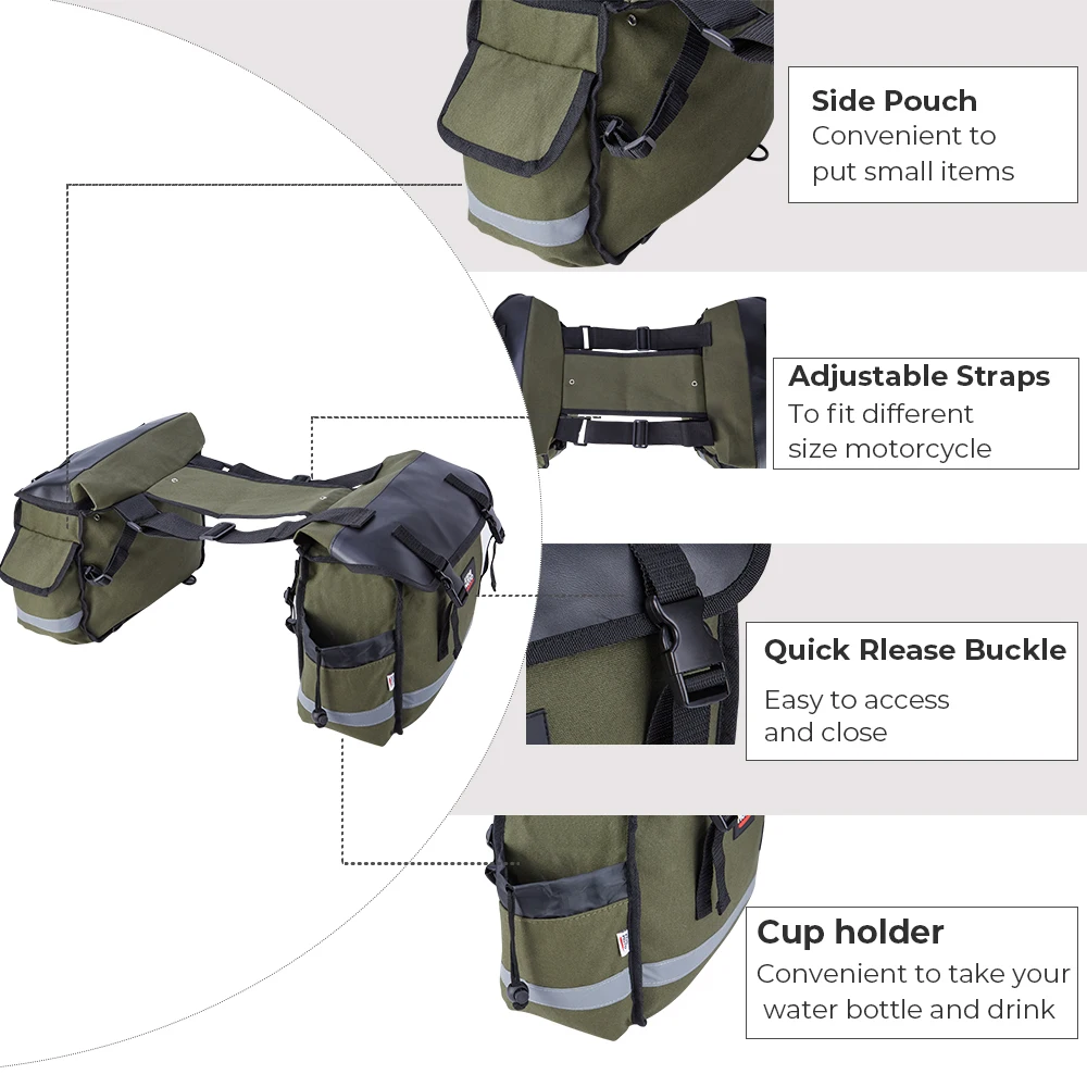 Мотоциклетная Боковая Сумка для багажа седельная сумка Sportster XL 883 1200 Iron Softail Dyna Street
