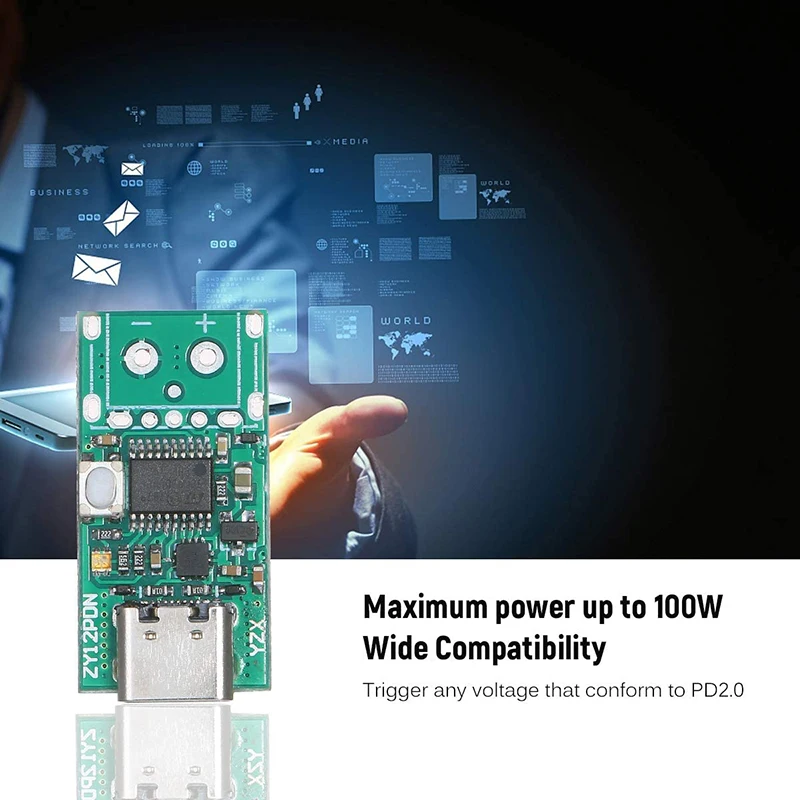 USB C PD2.0/3 0 в DC преобразователь модуль питания декодирование Быстрая зарядка