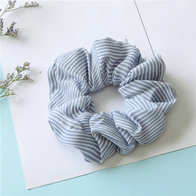 1 шт. винтажные полосатые резинки для девочек в Корейском стиле женский держатель