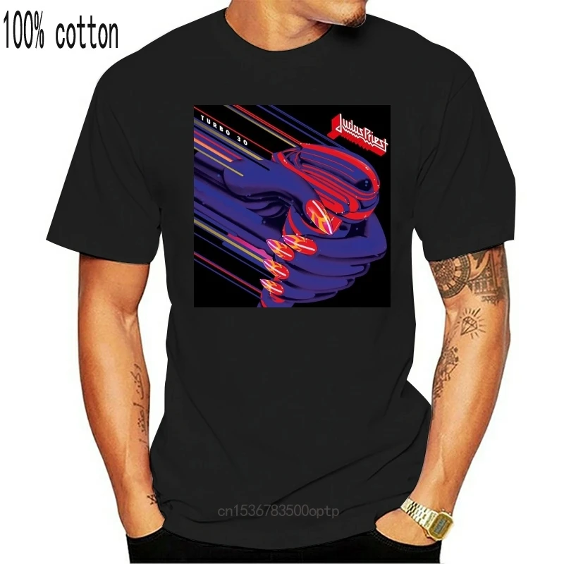 Judas Priest Turbo 30 Фирменная новинка футболка Размеры S до 3XL Мужская с Короткими