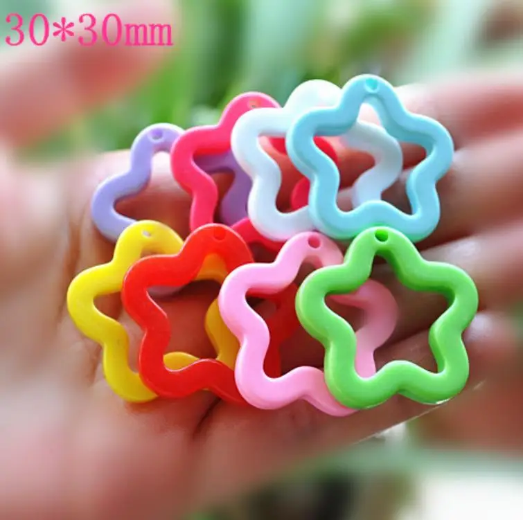 

wholesale kawaii flat back resin DIY star necklace charms very cute keychain pendant