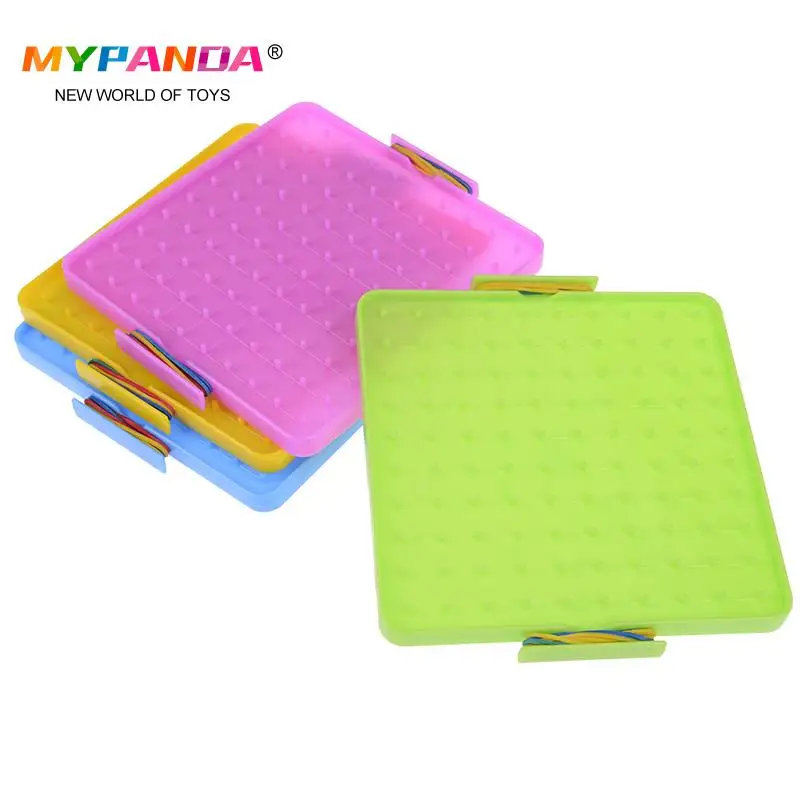 

Plastic Nail Plate Primary Mathematics Nailboard Tool Geometry Demo Children Educational Toy Teaching Instrument Puzzle Game Toy