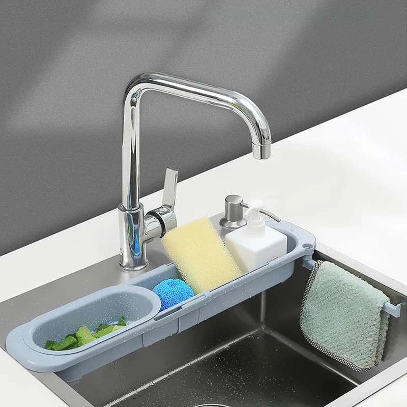 

Kitchen Sink Drain Rack Kitchen Sinks Organizer Soap Sponge Holder Sink Drain Rack Storage Basket Kitchen Gadgets Accessories