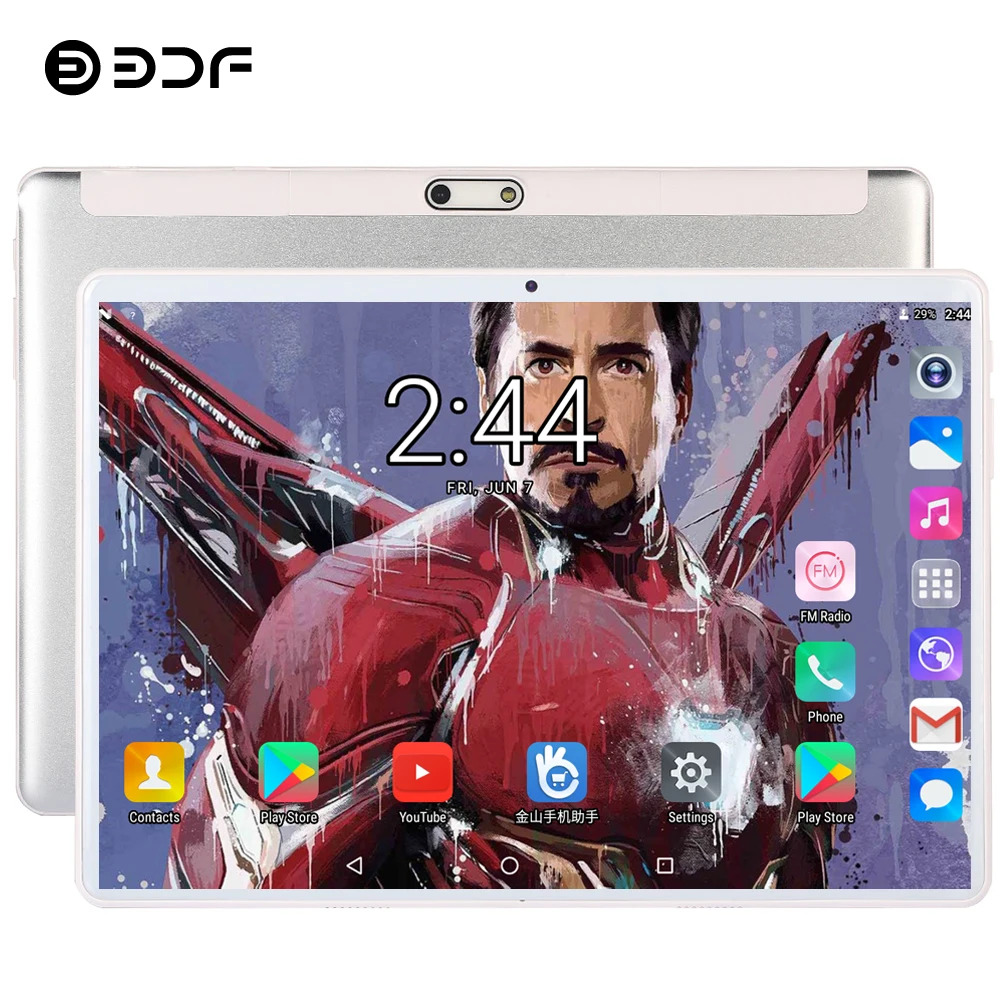 BDF, планшет, 10 дюймов, 4G, LTE, телефонный звонок, планшетный ПК, Android 7,0, четыре ядра, 4 Гб ram, 64 ГБ rom, Tab 1280*800, ips, ПК, планшеты, 10,1
