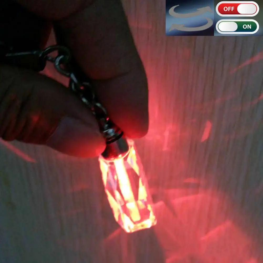 2021 LED Cut Glass Keychain Car Vehicle Logo Keyring Key Holder for Audi Ford BMW Custom made Luminous Chain | Украшения и