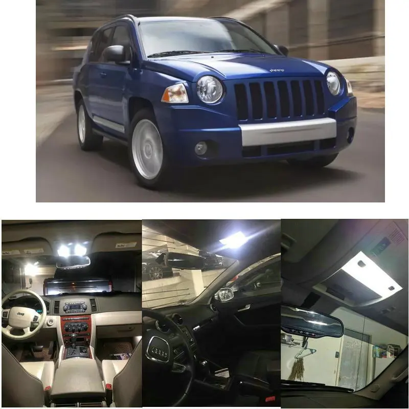 Внутренние светодиодные лампы для 2010 Jeep Commander Grand Cherokee Liberty Wrangler Compass Patriot |
