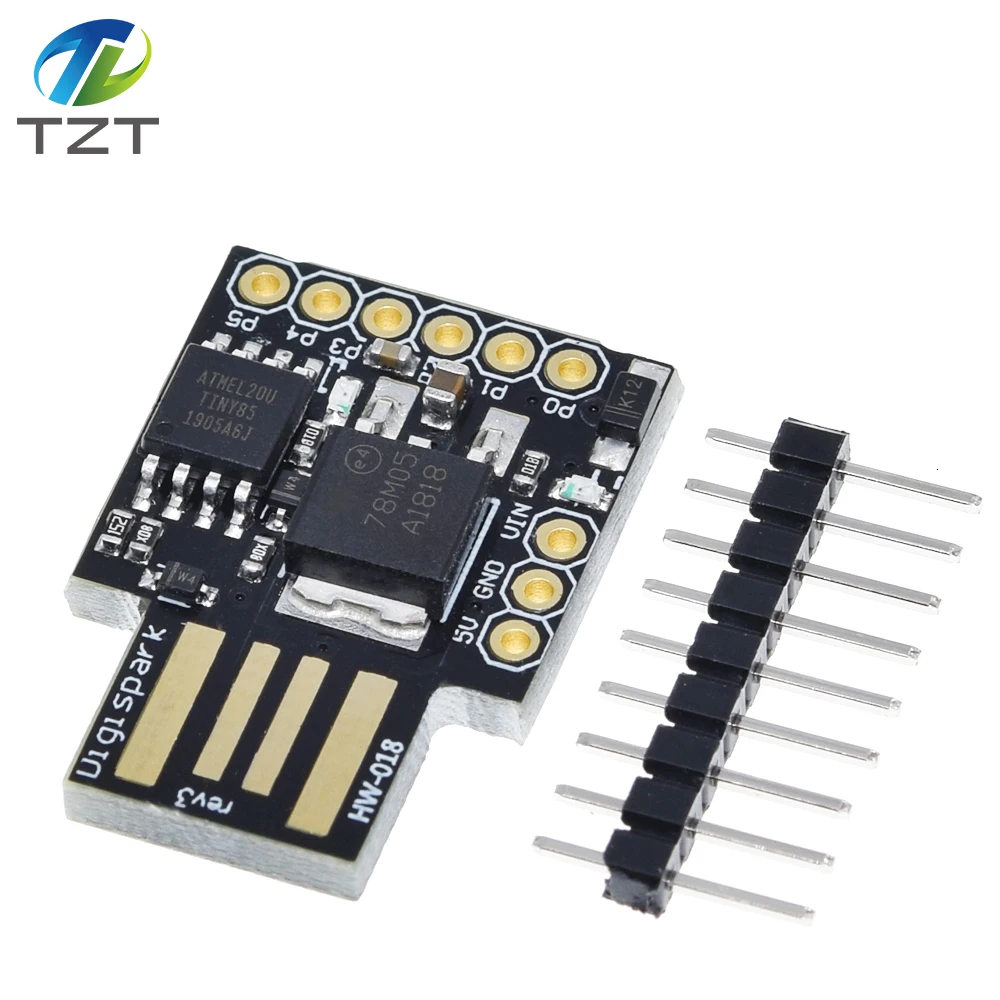 Синий черный TINY85 Digispark Kickstarter микро макетная плата ATTINY85 модуль для Arduino IIC IEC USB