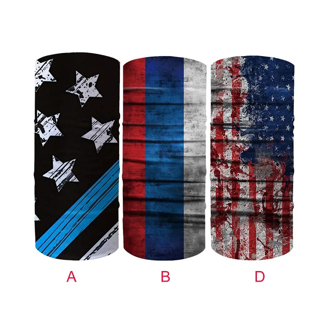 Fashion Head Scarves Men Women Scarf Flag Face Cover Ski Sport Motorcycle Biker Cycling Half Bandana Protection Safety |