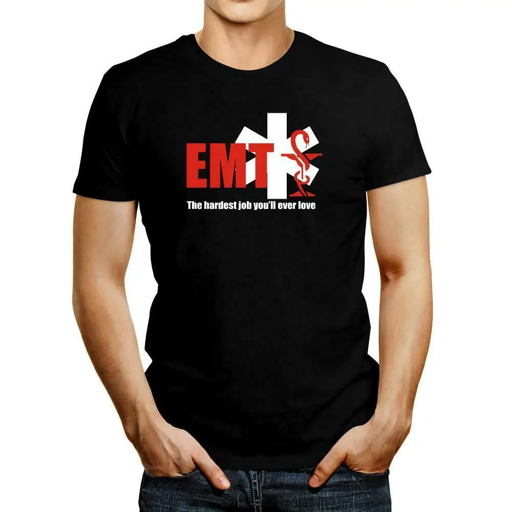 

EMT hardest job you'll ever love Men T-shirt