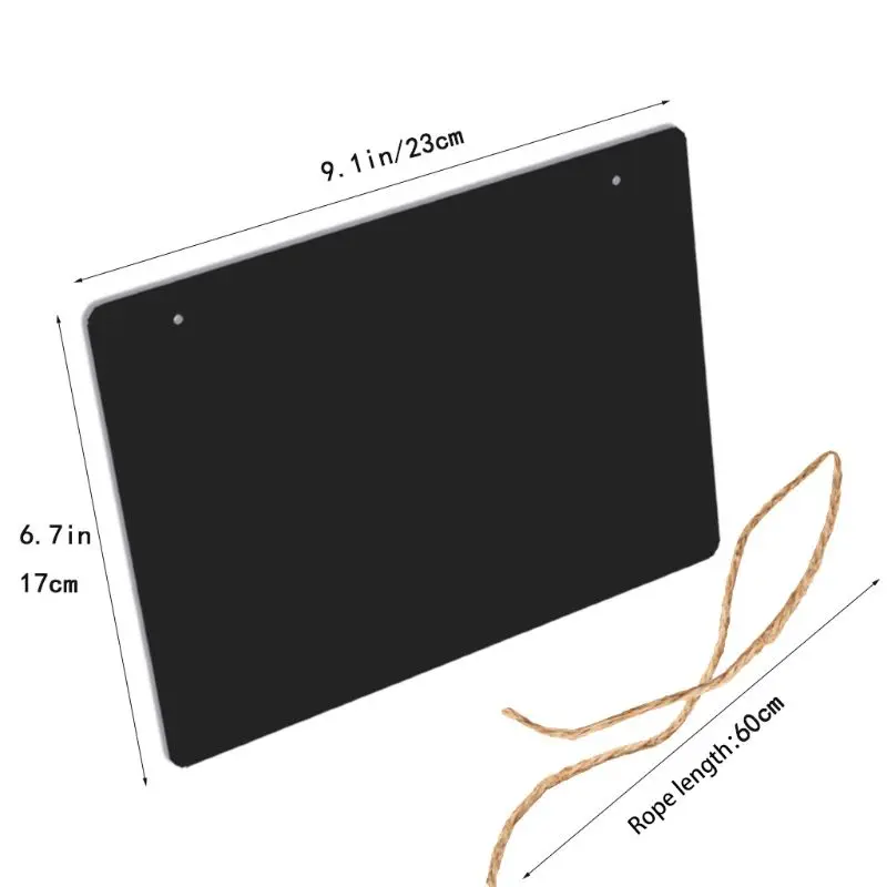 

Rustic Chalkboard Hanging Signs Double Sided for standard Chalk Message Board fo