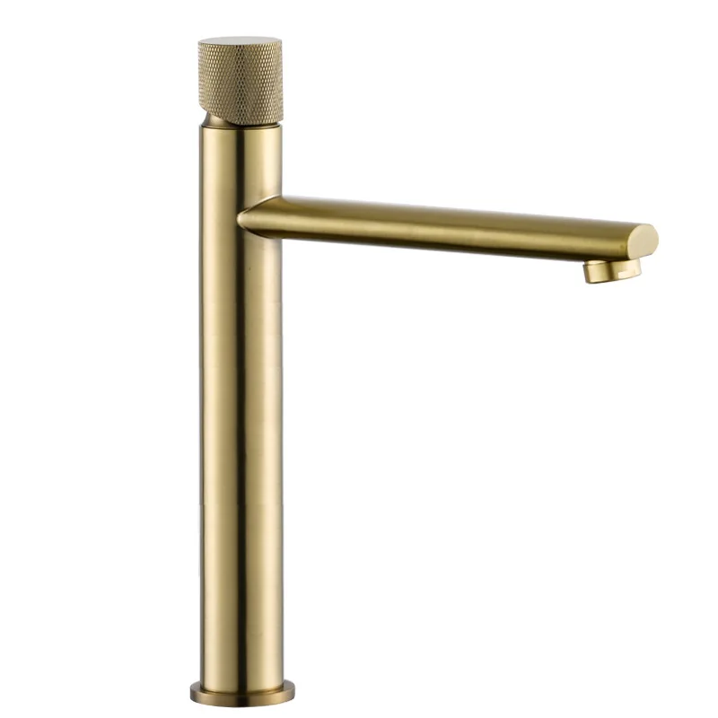 

Tuqiu Bathroom Faucet Brushed Gold Brass Bathroom Basin Faucet Cold And Hot Water Mixer Sink Tap Deck Mounted Black/Nickel Tap