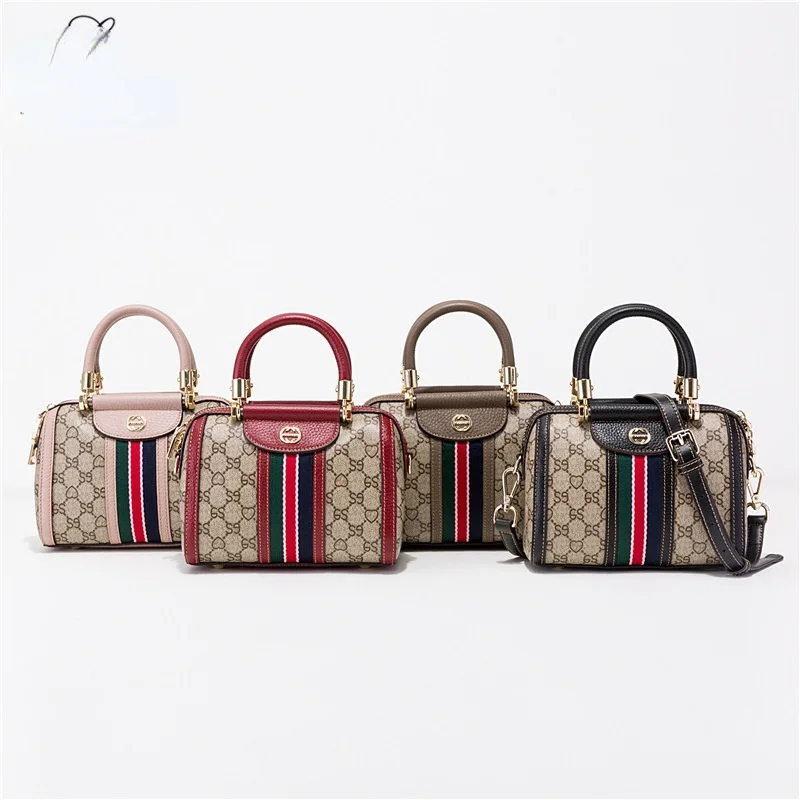 

Luxury Genuine Cow Leather Black/Blue 5 Colors Small Shoulder Bag Women Double Zipper Crossbody Messenger Handbags Card Pocket