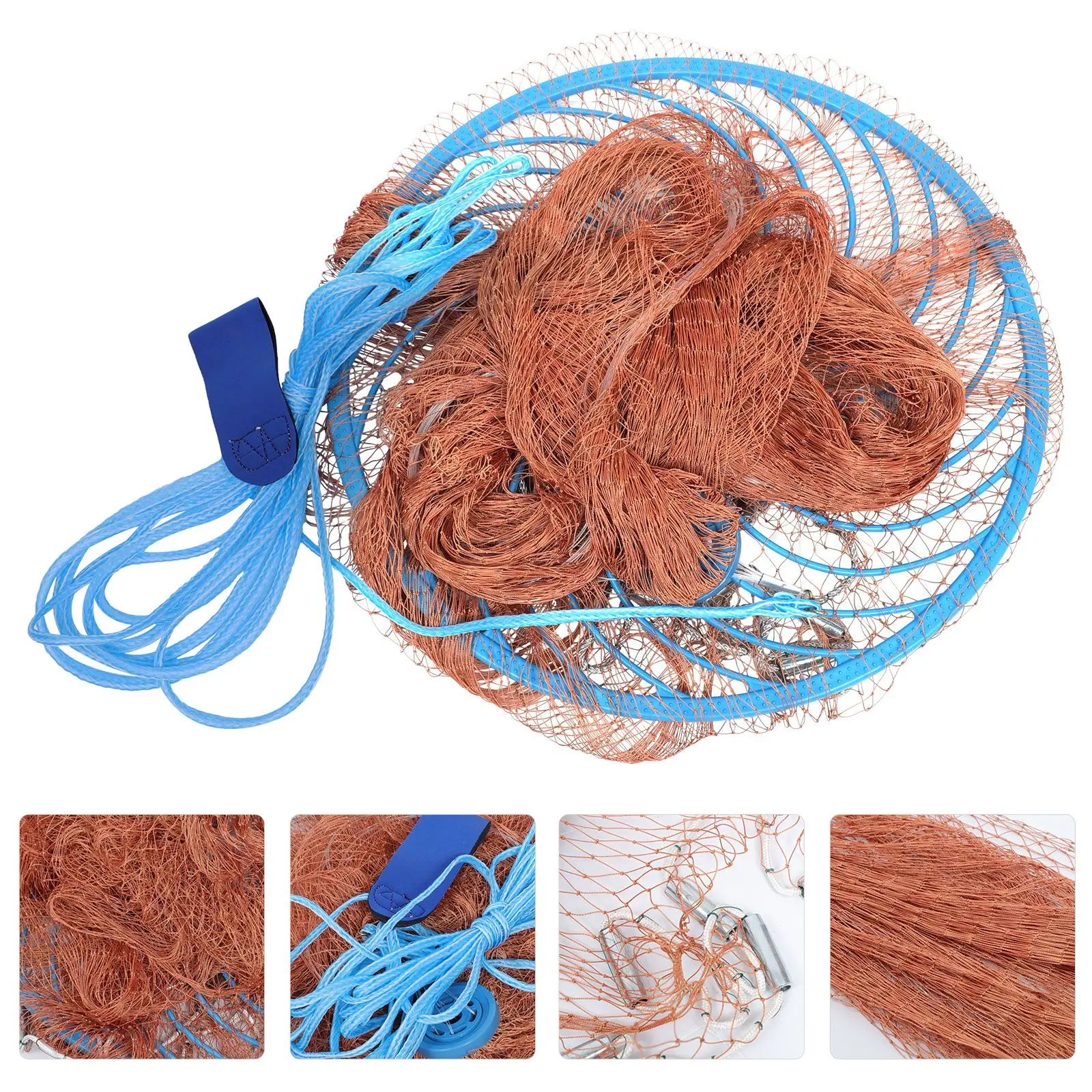 

Рыболовная сеть с летающим диском, Профессиональная ручная сеть для заброса, 1 шт.