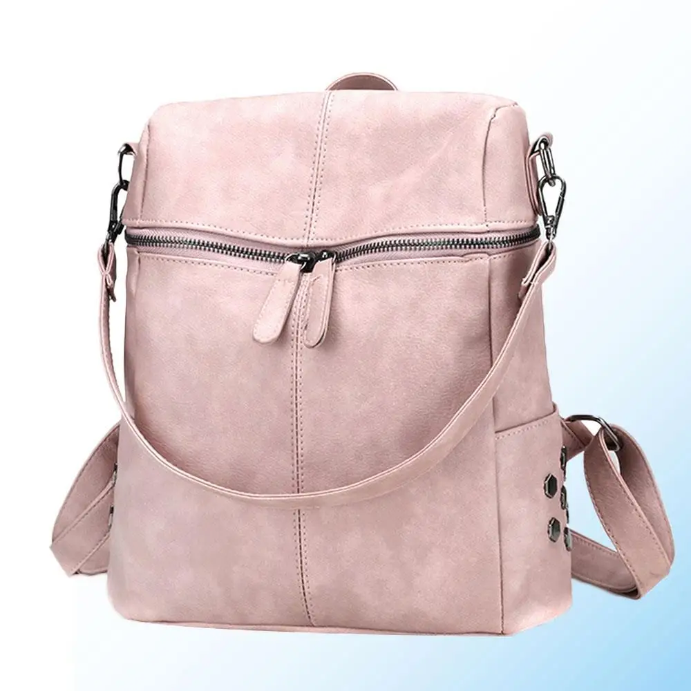 

Shoulders Bag Women Women Backpack Schoolbag Solid Messenger Girl
