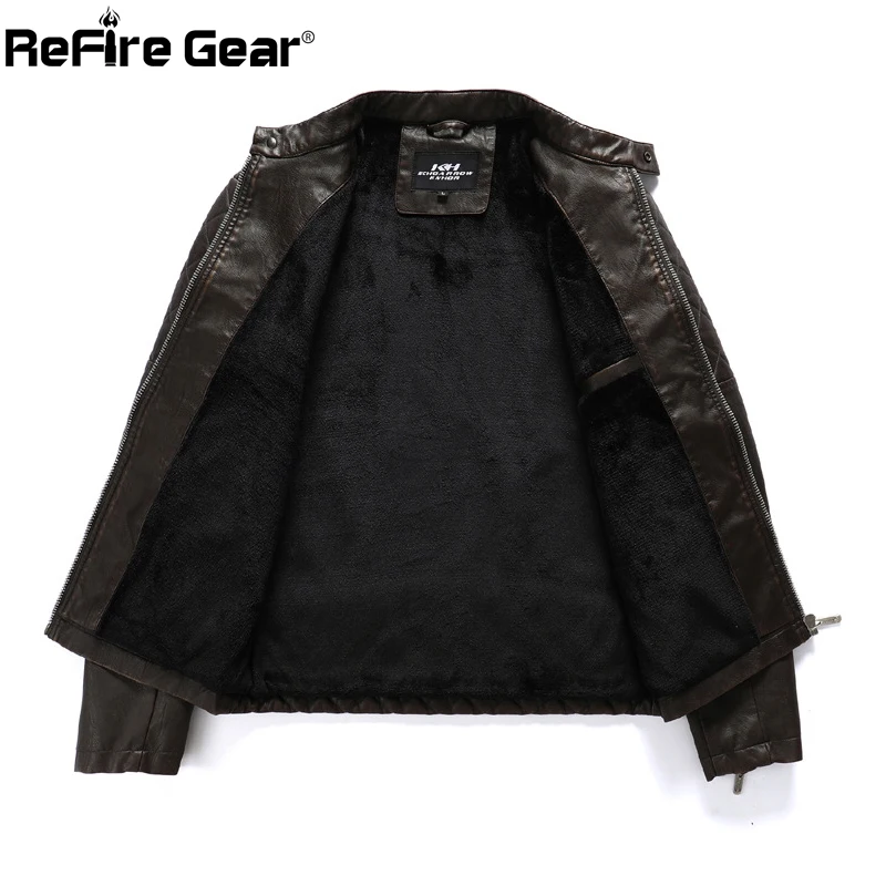 Куртка ReFire Gear мужская из искусственной кожи винтажная тактическая армейская