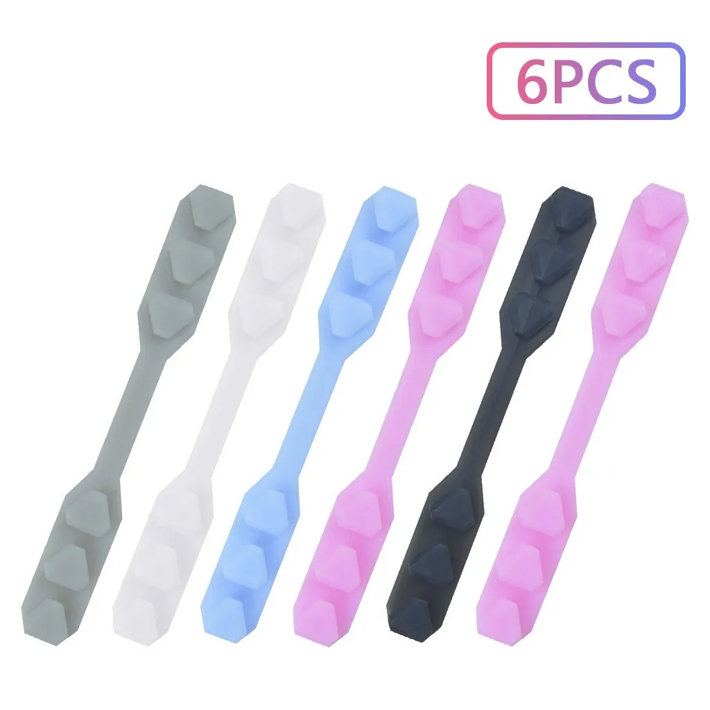 6 шт. регулируемые противоскользящие ушные Грипсы для маски 14 5x1 8 см|Маски