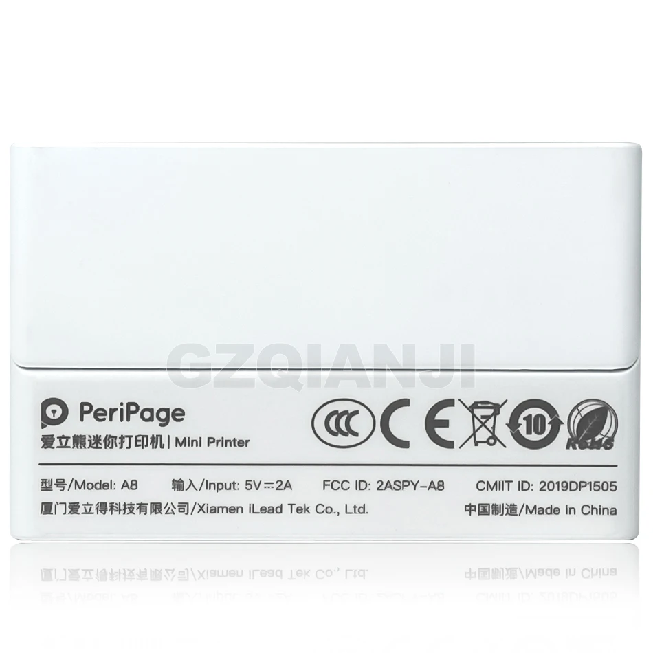 Peripage мини Карманный фотопринтер портативный термальный фотопринтер Bluetooth USB для мобильного телефона Android iOS ПК A8