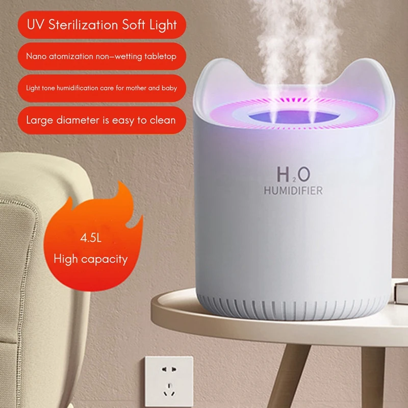 Увлажнители воздуха для спальни 4 5л увлажнитель холодного тумана USB портативный