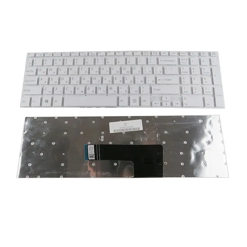 Русская клавиатура YALUZU для Sony VAIO svf152c29v подходит 15 SVF152A29V SVF15A SVF15E SVF153A1YV белая