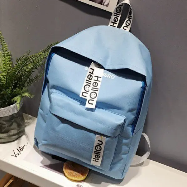 

2021 New Young Students Shoulder Canvas Oxford Cloth Womens Backpack School Bag Soft And Light All match Travel Bag