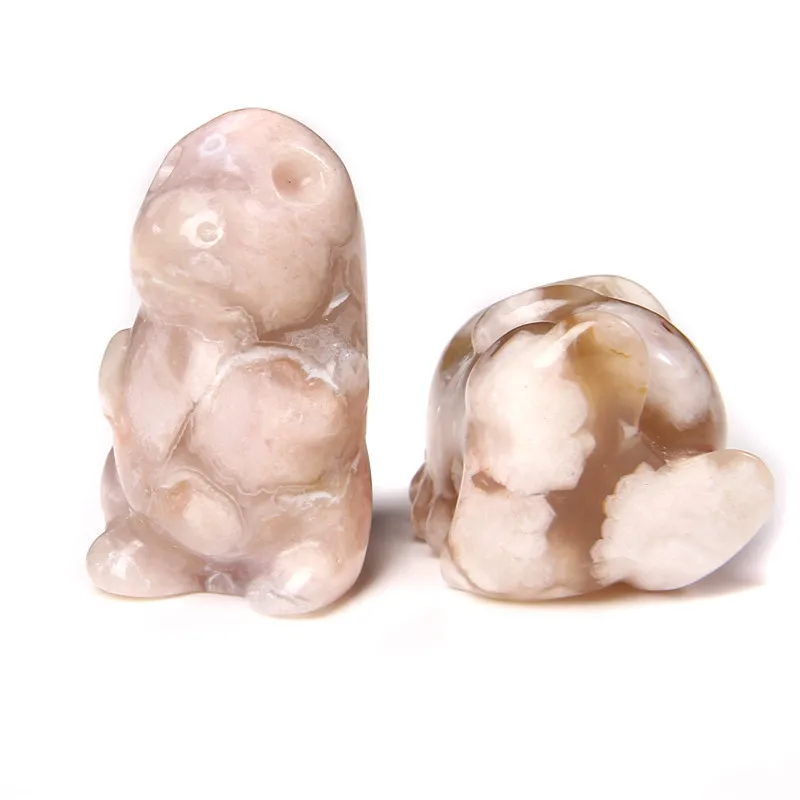 

Lovely Dinosaur Natural Pink Cherry Stone Animals Decoration For HOME 23*27*40 mm Reiki Gemstone Caved Craft Mother's Day Gift