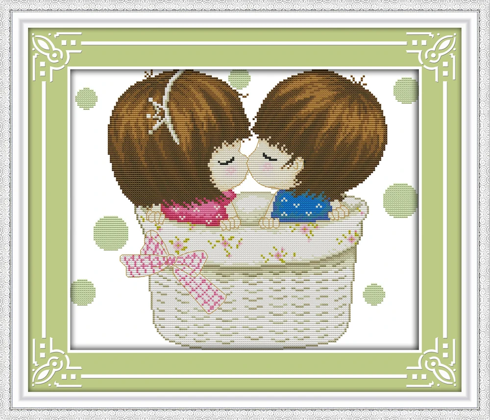 

Everlasting Love Christmas Innocence Ecological Cotton Chinese Cross Stitch Kits Counted Stamped 11CT New Store Sales Promotion