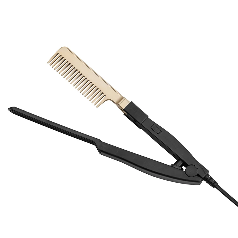 

2021Heating Comb Hair Straight Styler Corrugation Curling Iron Hair Curler Comb Hair Straightener Flat Irons Straightening Brush