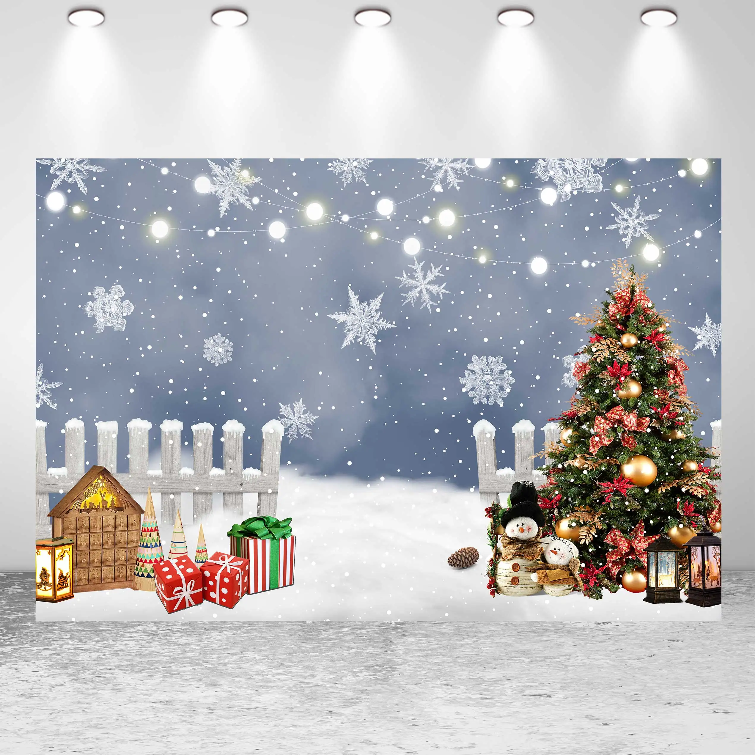 NeoBack Рождественский подарок Снежинка песни лист снег рождественская елка