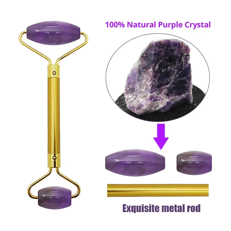 Натуральный Аметист Джейд глаз маска для лица ролик гуаша каменная доска из