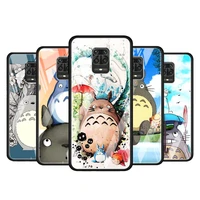 cute totoro for xiaomi redmi note 10 pro max 10s 9t 9s 9 8t 8 7 pro 5g luxury tempered glass phone case cover