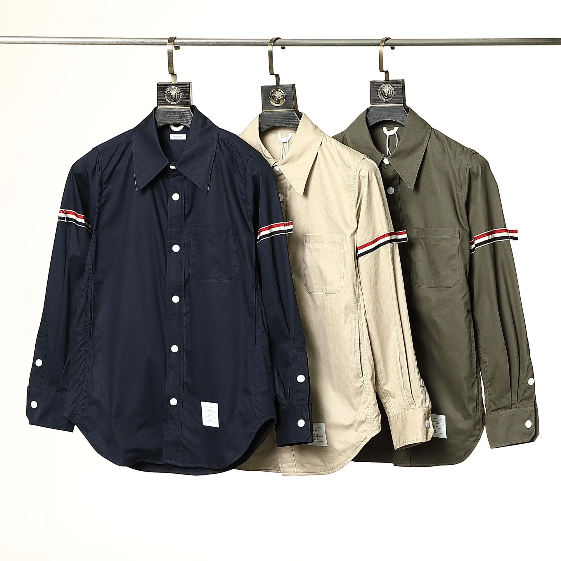 

Женская рубашка в полоску, с отложным воротником, в Корейском стиле