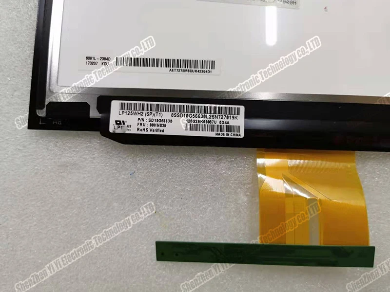 Для lenovo Thinkpad X240 X240S 12," сенсорный ЖК-экран в сборе FRU 00hn999 00HN840 00HN839 LP125WH2 LP125WF2