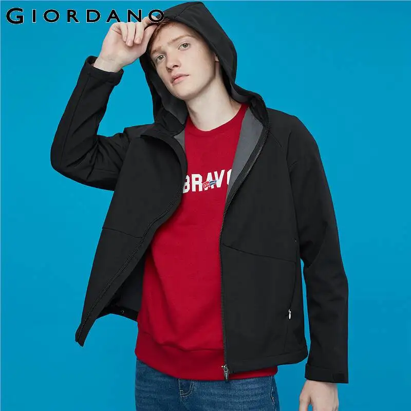 Giordano ветровка с капюшоном и застежкой на молнии имеется несколько цветовых
