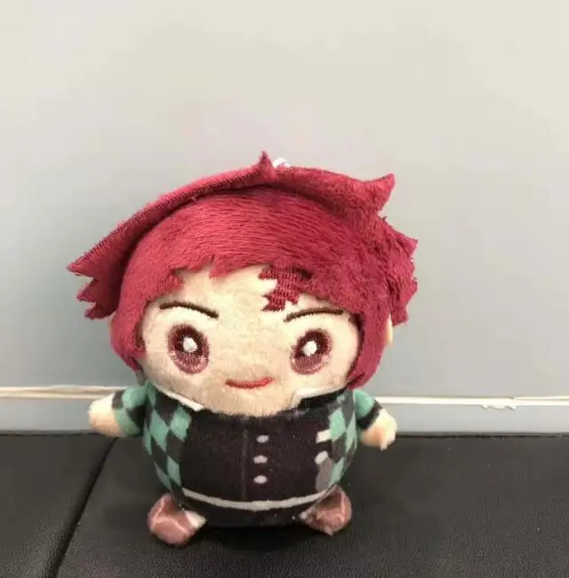 

10cm MOVIC Demon Slayer: Kimetsu no Yaiba Tomioka Giyuu Plush Dolls Figure Keychain