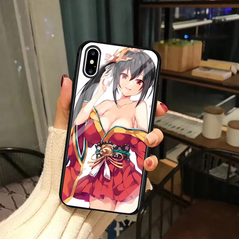 Чехол из закаленного стекла для телефона для мобильных игр Azur Лейн для iPhone 11 Pro Max X XS Max XR 6 6s 7 8 Plus, сексуальный Чехол для мобильного телефона