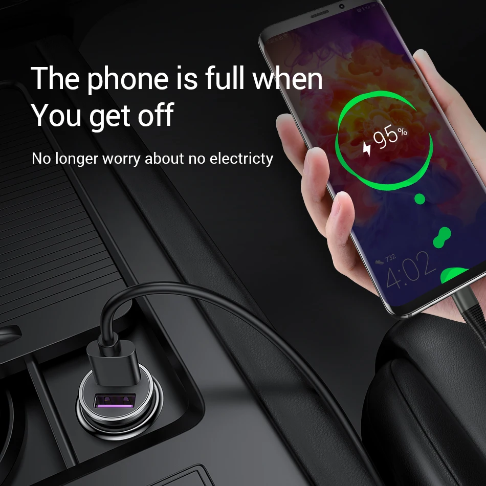 Автомобильное зарядное устройство Mini Dual USB Автомобильное зарядное устройство USB зарядное устройство для телефона 2 порта быстрое автомобильное зарядное устройство для iPhone X 8 7 samsung 1 м Micro USB кабель