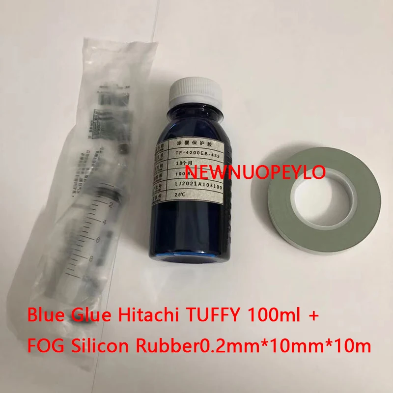 

Blue Glue 100ml Hitachi Blue Glue Peelable Blue Glue Hitachi TUFFY + FOG Silicon Rubber LCD Screen Repair Kit