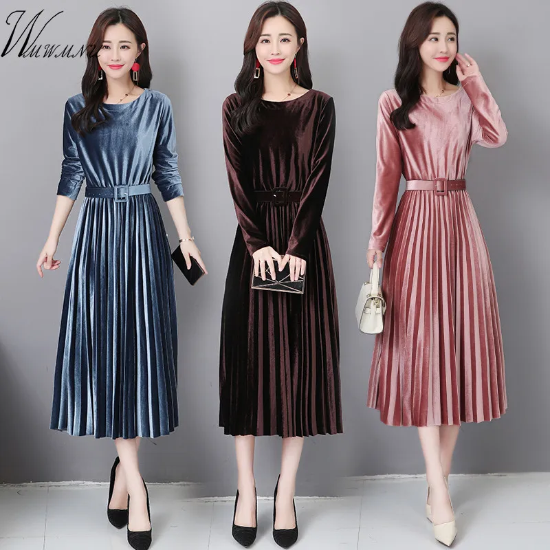 Женское осенне-зимнее темпераментное элегантное Золотое бархатное