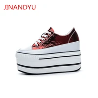 genuine leather casual wedges shoes for women high heels casuales woman vulcanize shoes platform sneakers fashio sport sneaker