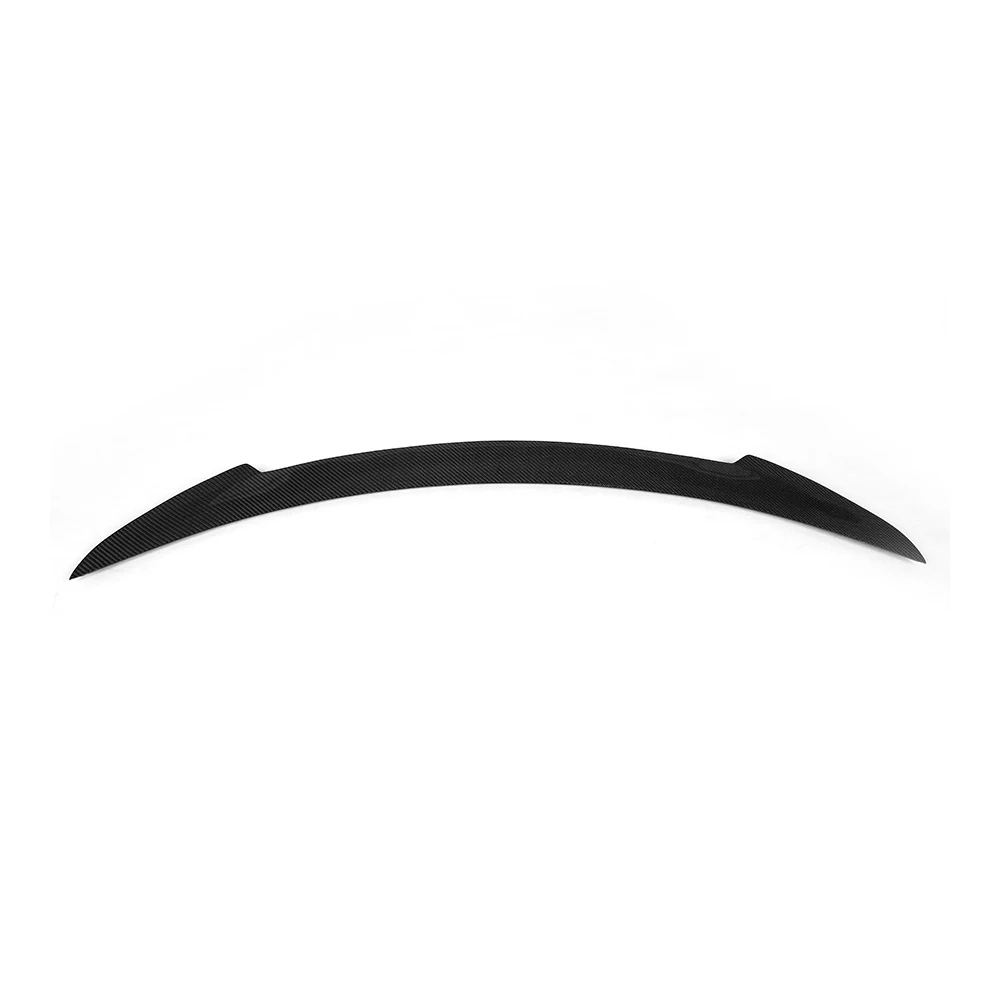 

carbon fiber Tesla Model S 85 P85 rear trunk lip spoiler wing fit 2014 UP