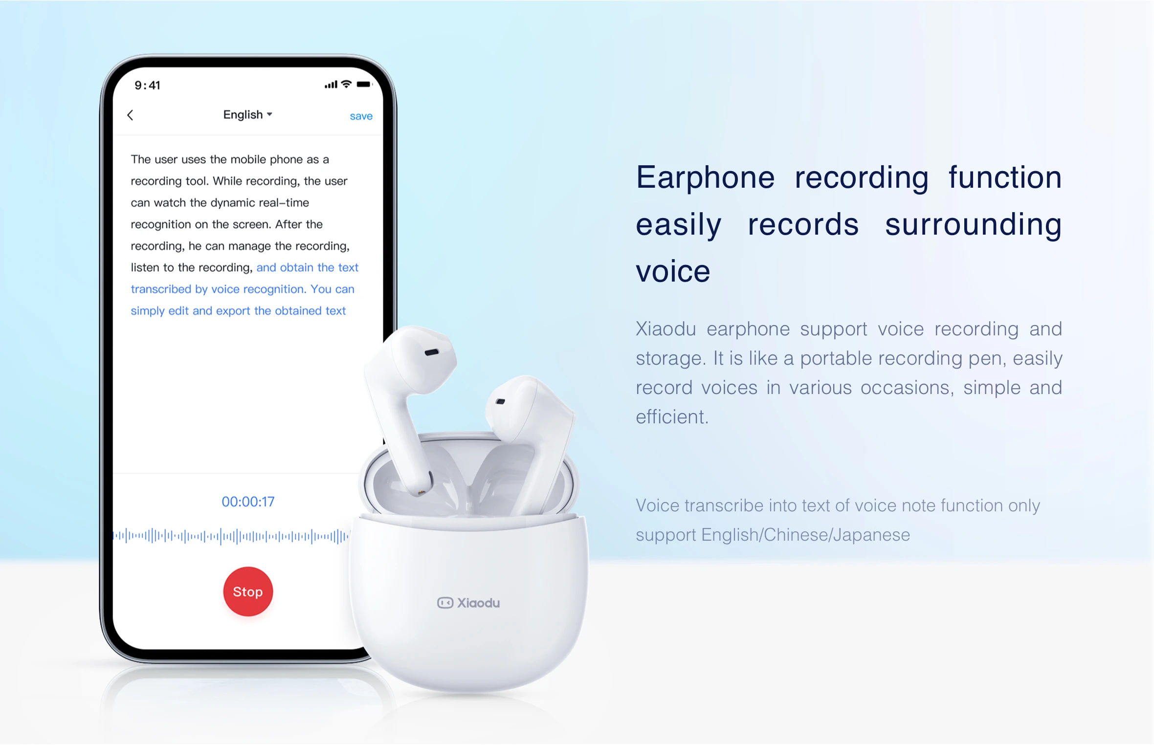 

Беспроводные наушники DU smart tws, Bluetooth 5,0, поддержка голосовых вызовов и включение английского и японского голосового управления